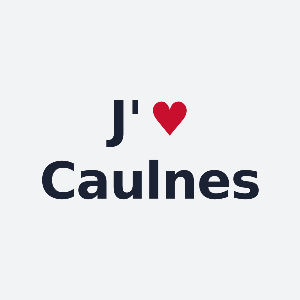 Poster personnalisé Caulnes — design J'aime Caulnes