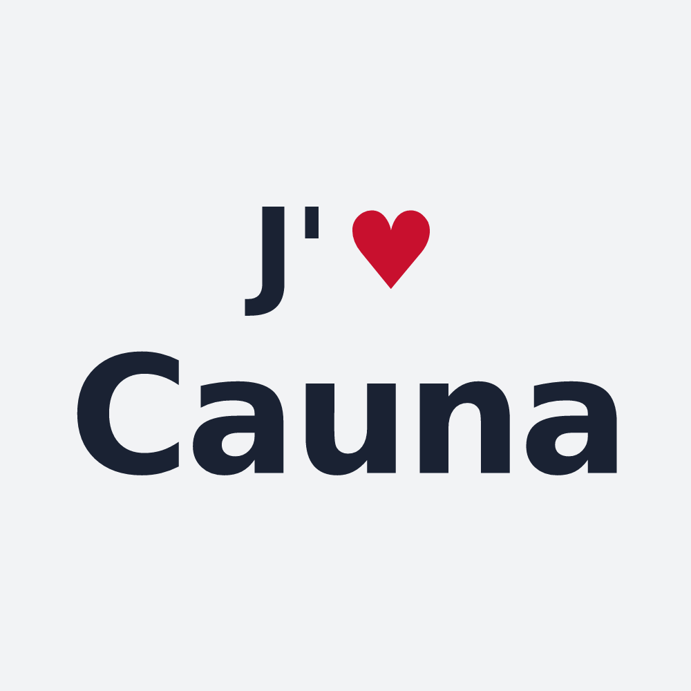 Poster personnalisé Cauna — design J'aime Cauna