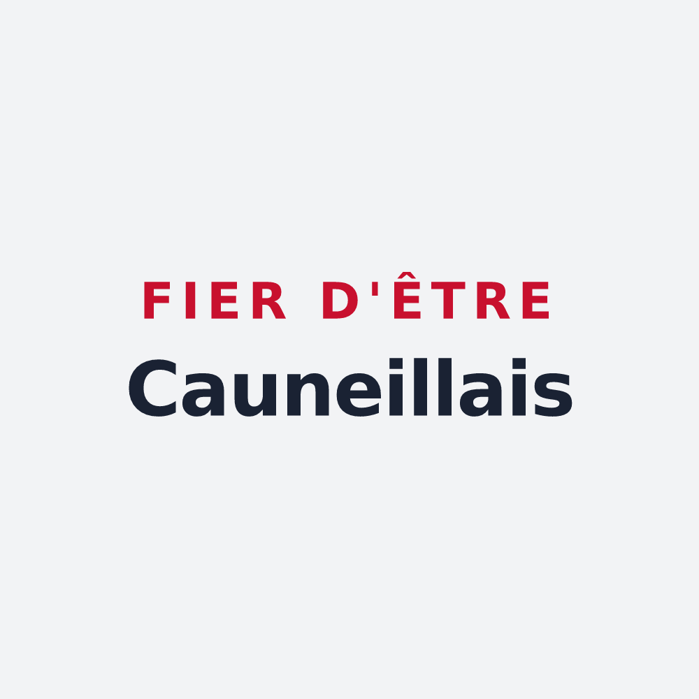 Poster « Fier d'être Cauneillais » — design pour Cauneille