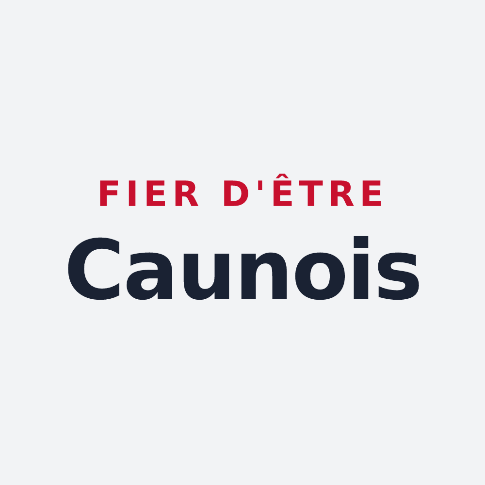 Poster « Fier d'être Caunois » — design pour Caunes-Minervois