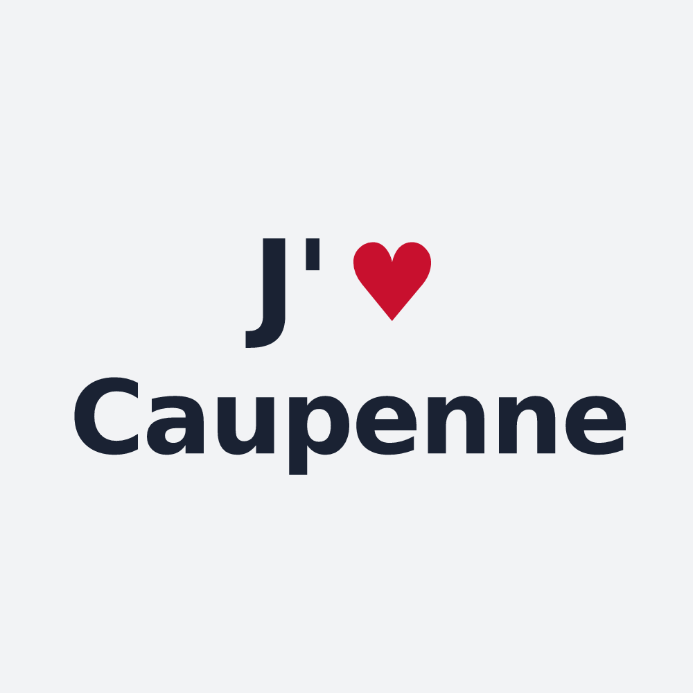 Poster personnalisé Caupenne — design J'aime Caupenne