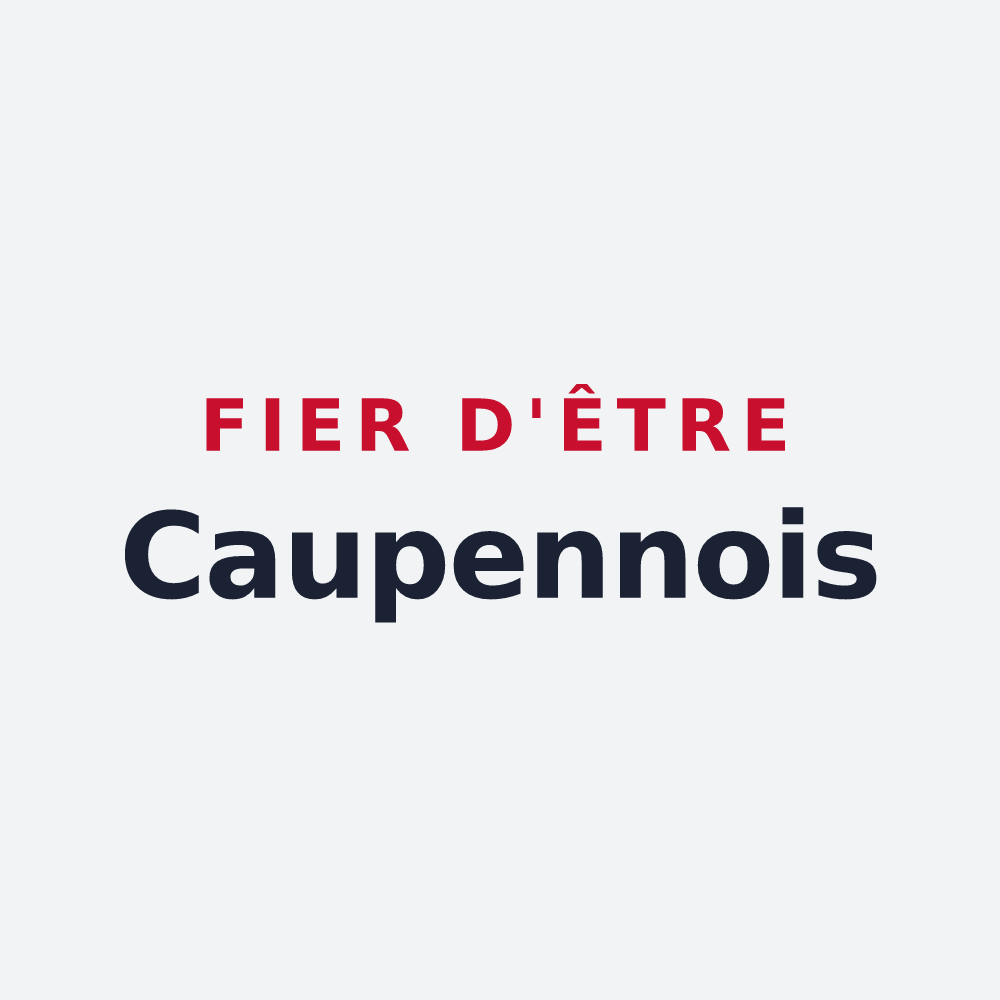 Poster « Fier d'être Caupennois » — design pour Caupenne