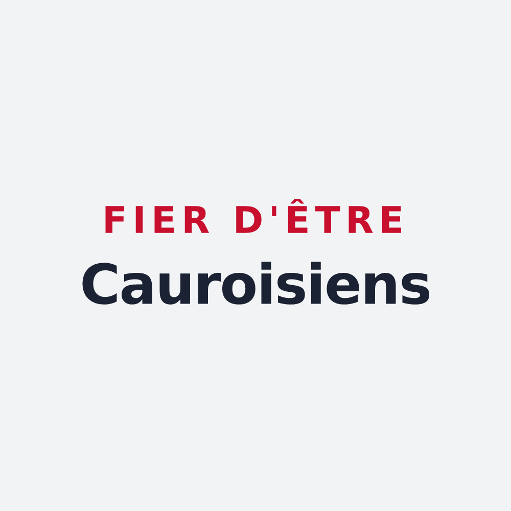 Poster « Fier d'être Cauroisiens » — design pour Cauroir