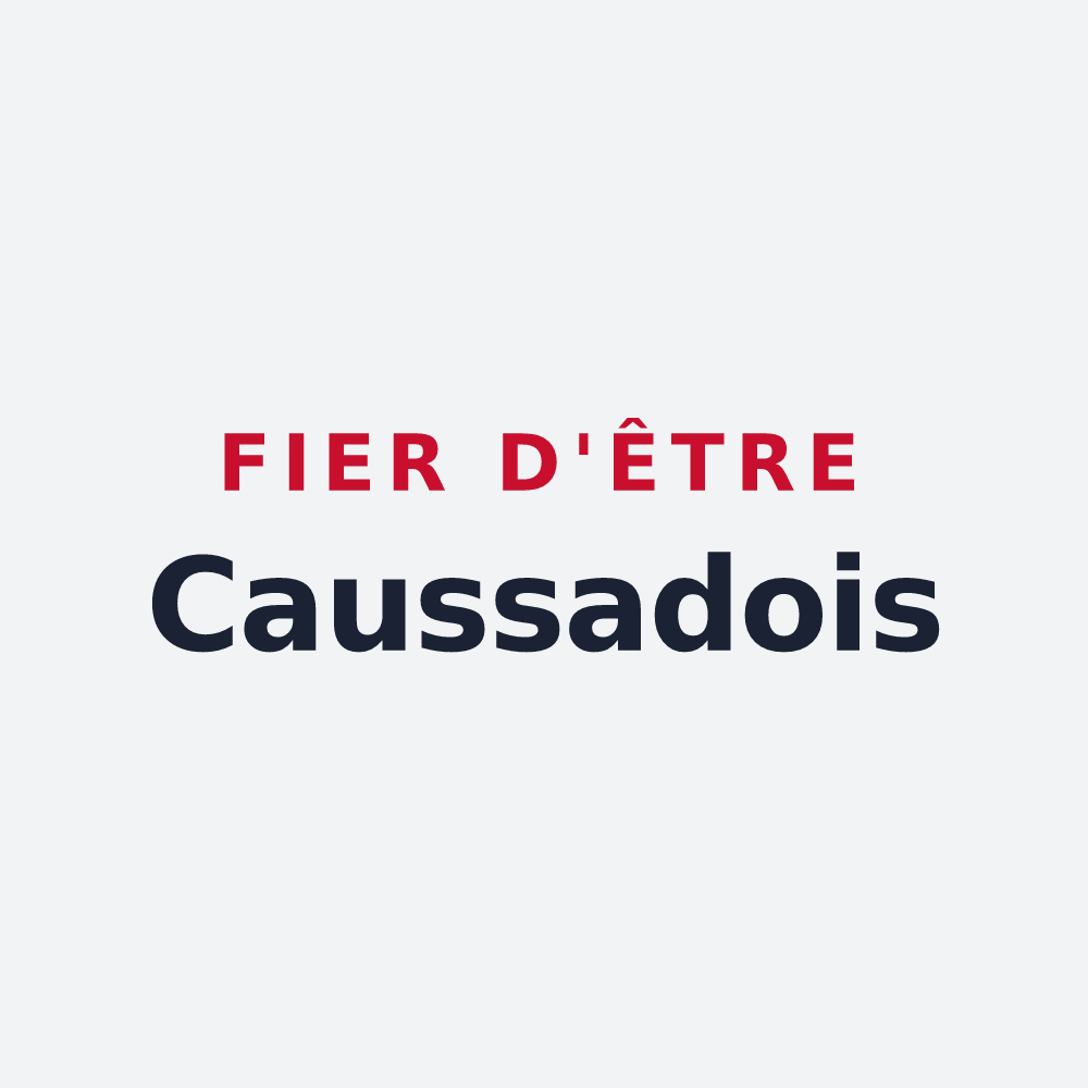 Poster « Fier d'être Caussadois » — design pour Caussade-Rivière