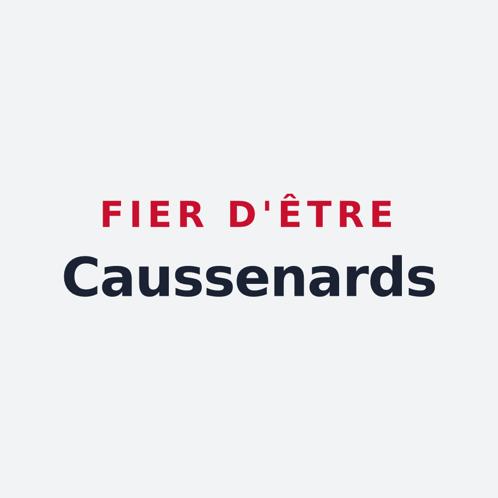 Poster « Fier d'être Caussenards » — design pour Causse-de-la-Selle