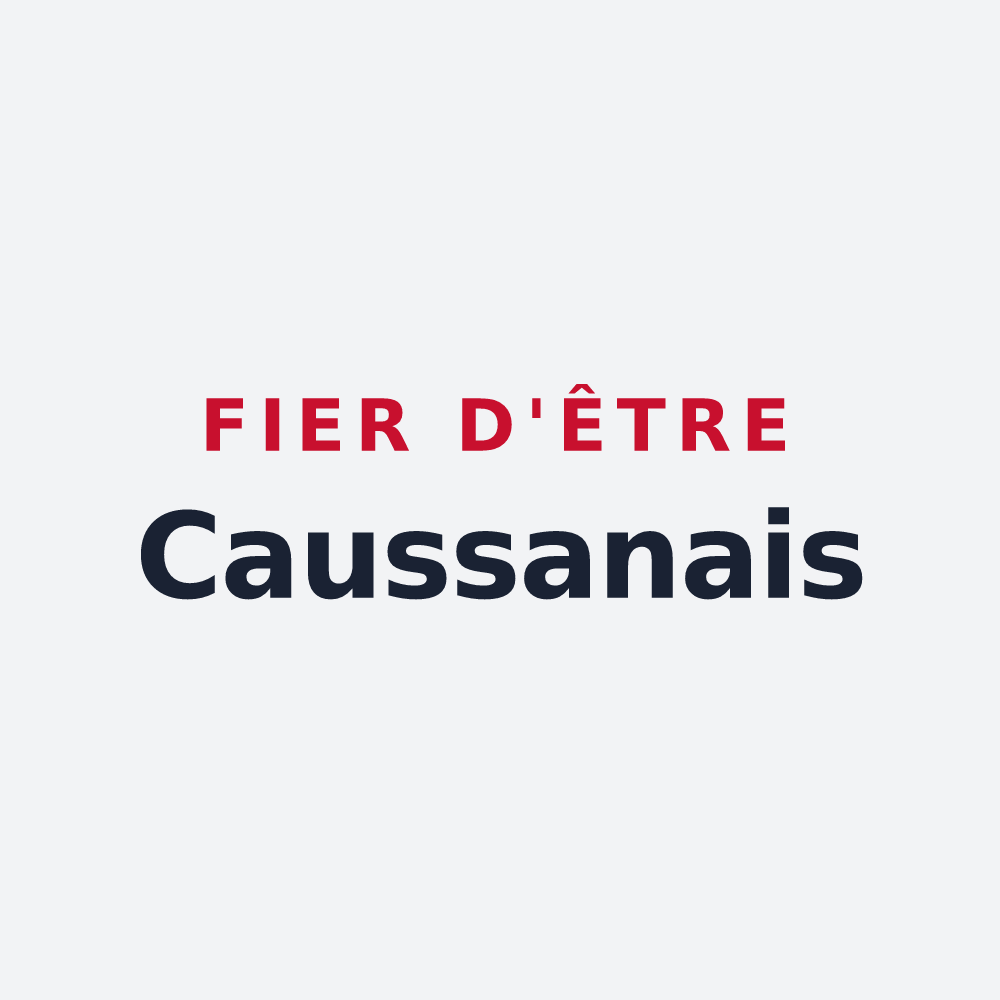 Poster « Fier d'être Caussanais » — design pour Causses-et-Veyran