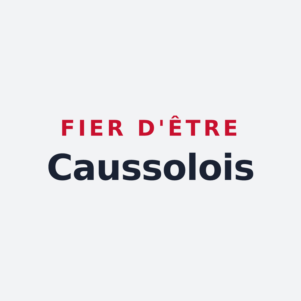 Poster « Fier d'être Caussolois » — design pour Caussols