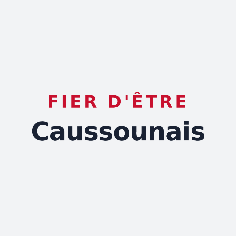 Poster « Fier d'être Caussounais » — design pour Caussou