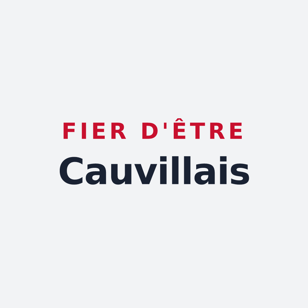 Poster « Fier d'être Cauvillais » — design pour Cauville