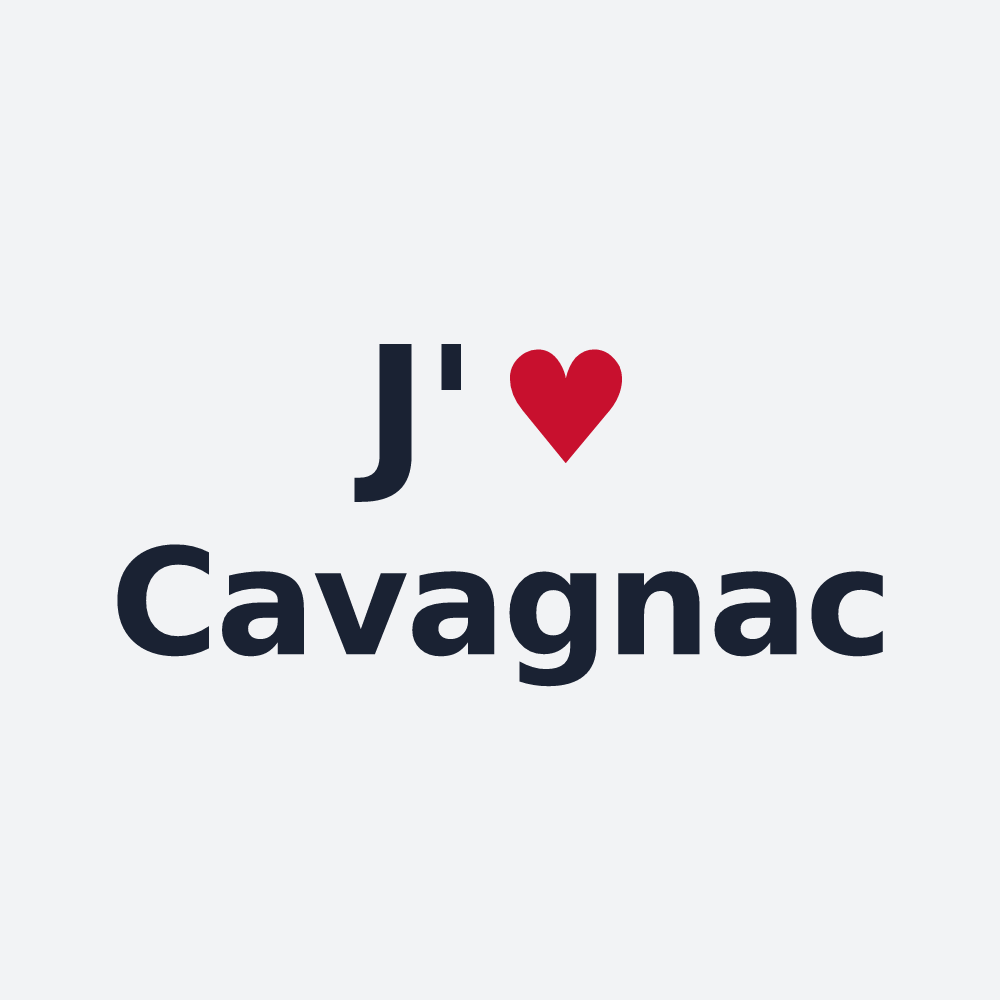 Poster personnalisé Cavagnac — design J'aime Cavagnac