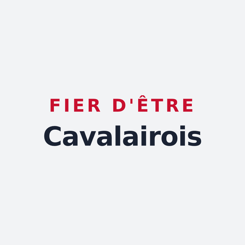 Poster « Fier d'être Cavalairois » — design pour Cavalaire-sur-Mer