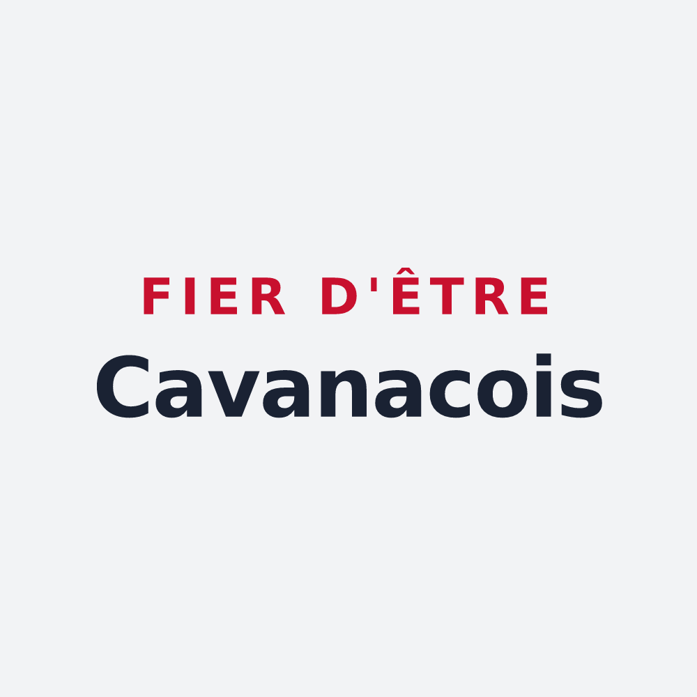 Poster « Fier d'être Cavanacois » — design pour Cavanac