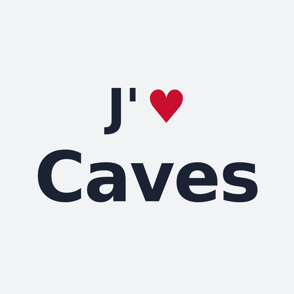 Poster personnalisé Caves — design J'aime Caves