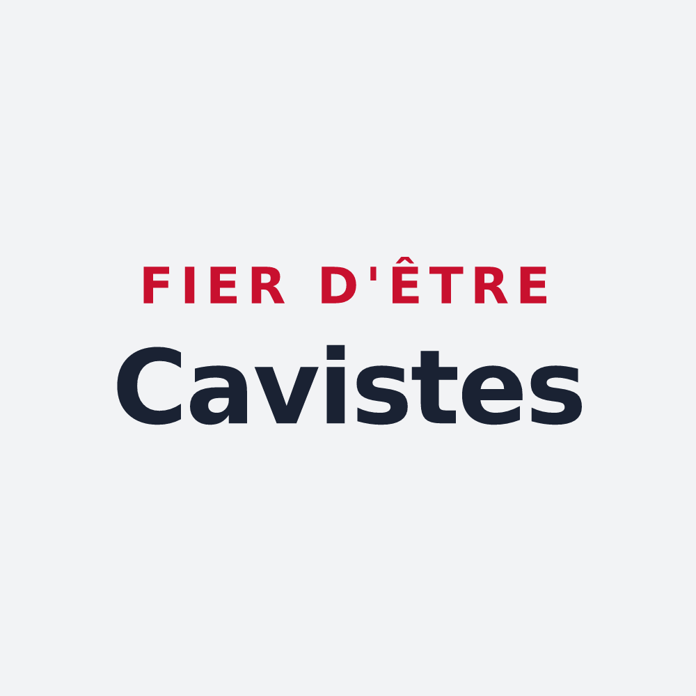 Poster « Fier d'être Cavistes » — design pour Caves