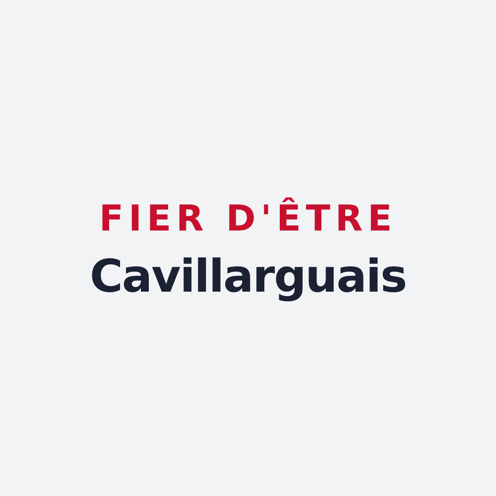 Poster « Fier d'être Cavillarguais » — design pour Cavillargues