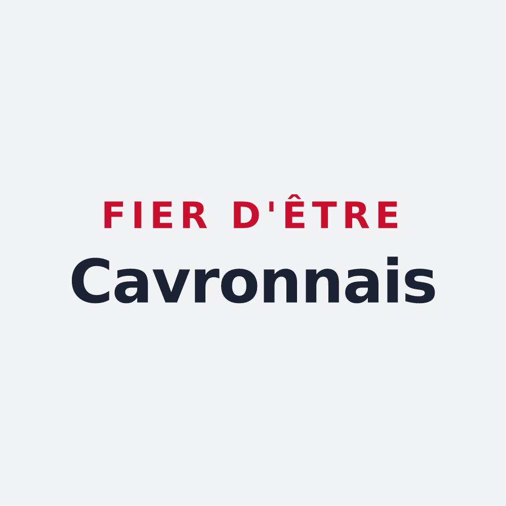 Poster « Fier d'être Cavronnais » — design pour Cavron-Saint-Martin