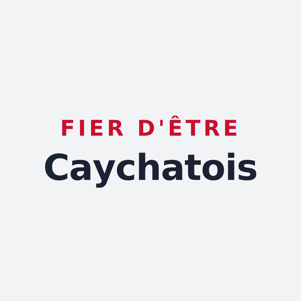 Poster « Fier d'être Caychatois » — design pour Caychax-et-Senconac
