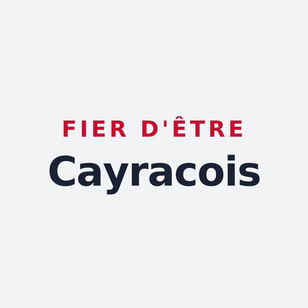 Poster « Fier d'être Cayracois » — design pour Cayrac