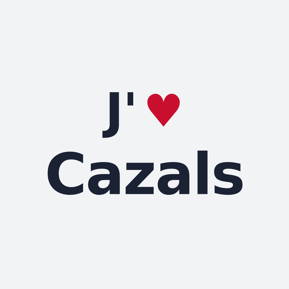 Poster personnalisé Cazals — design J'aime Cazals
