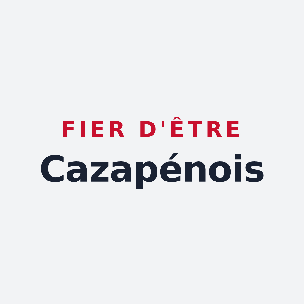 Poster « Fier d'être Cazapénois » — design pour Cazarilh-Laspènes
