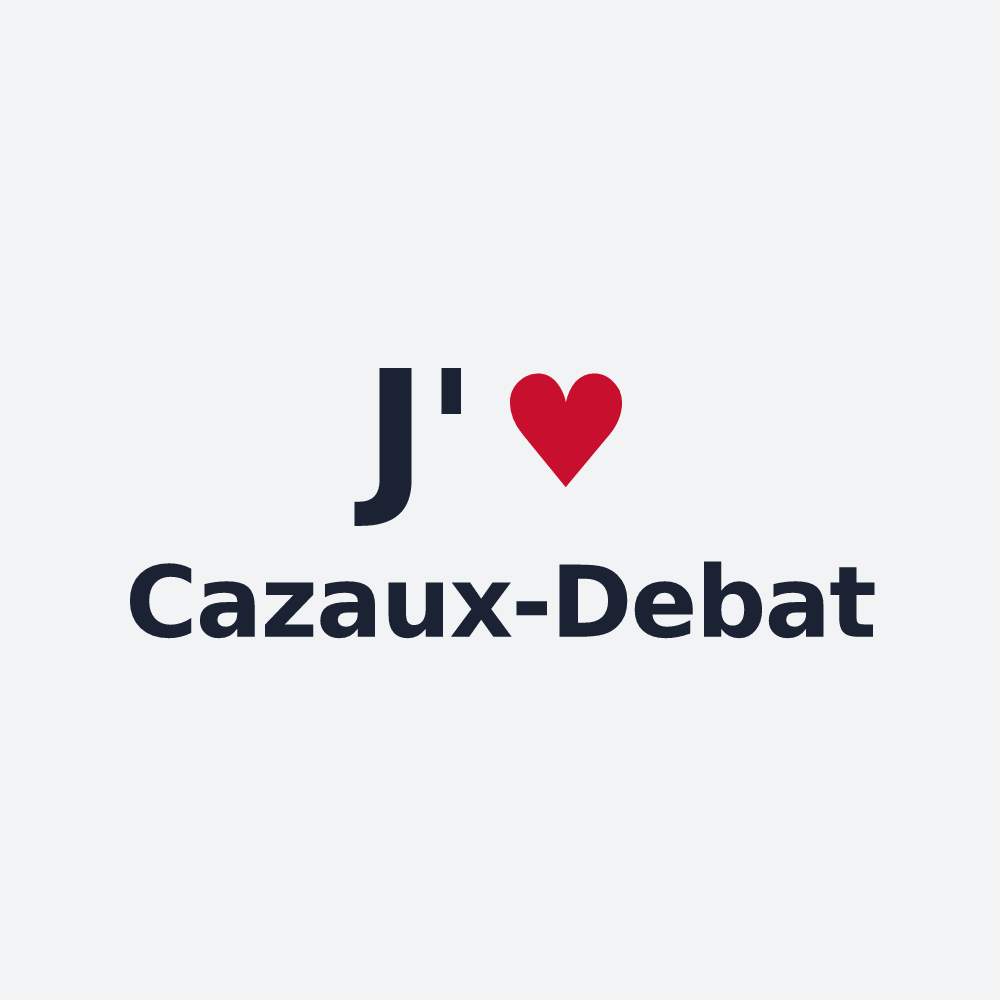 Poster personnalisé Cazaux-Debat — design J'aime Cazaux-Debat