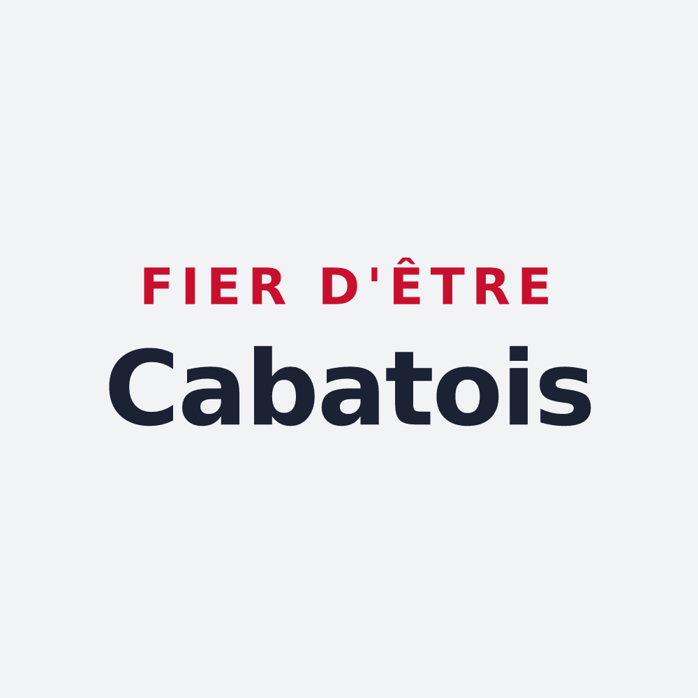 Poster « Fier d'être Cabatois » — design pour Cazaux-Debat