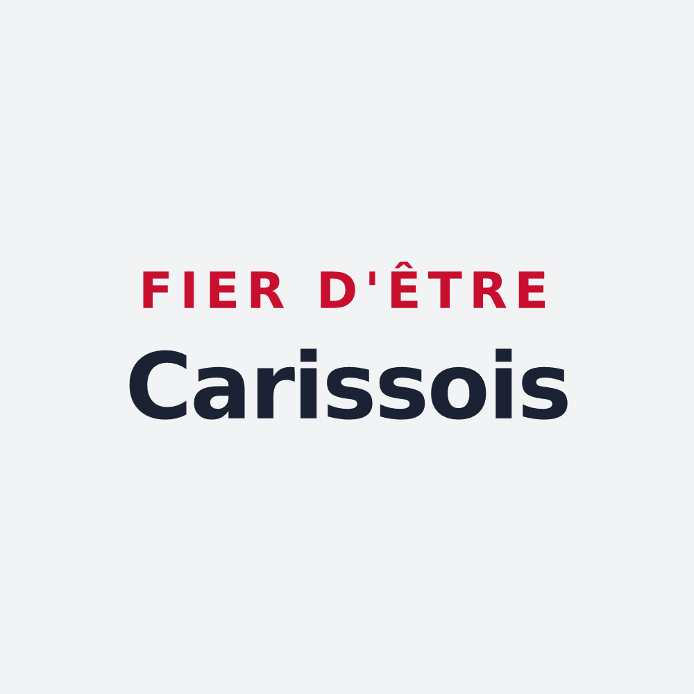 Poster « Fier d'être Carissois » — design pour Cazaux-Layrisse