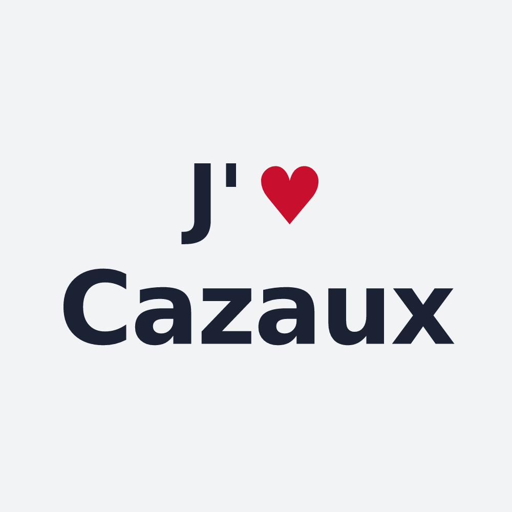 Poster personnalisé Cazaux — design J'aime Cazaux