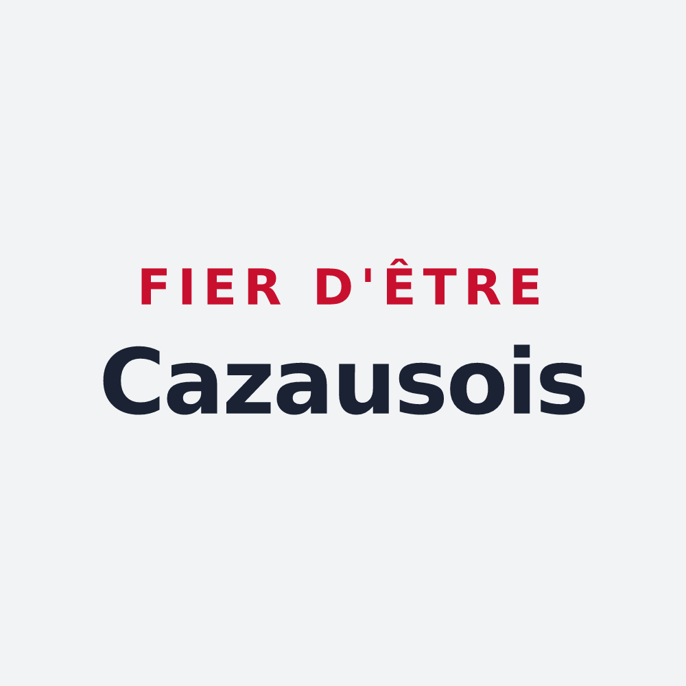 Poster « Fier d'être Cazausois » — design pour Cazaux