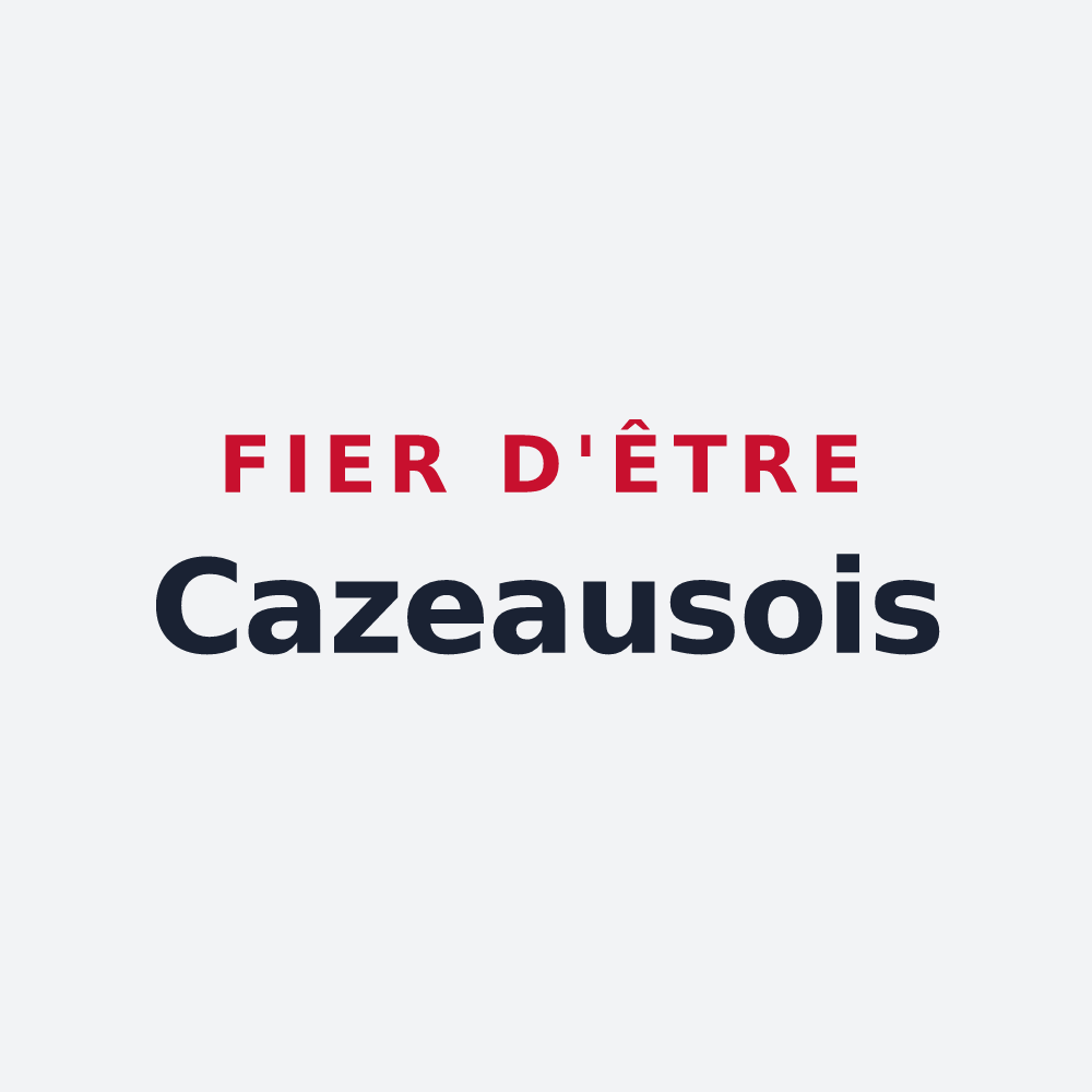 Poster « Fier d'être Cazeausois » — design pour Cazeaux-de-Larboust