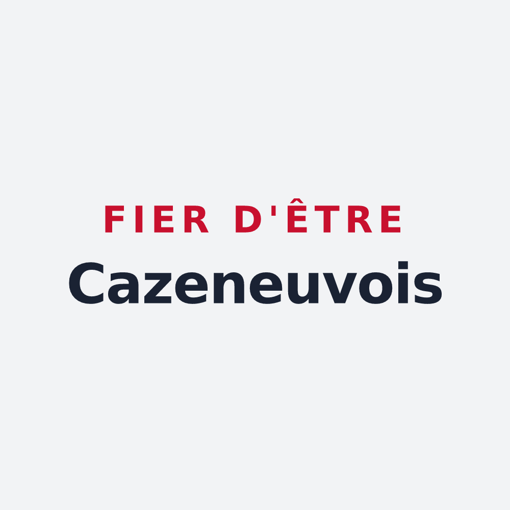 Poster « Fier d'être Cazeneuvois » — design pour Cazeneuve-Montaut