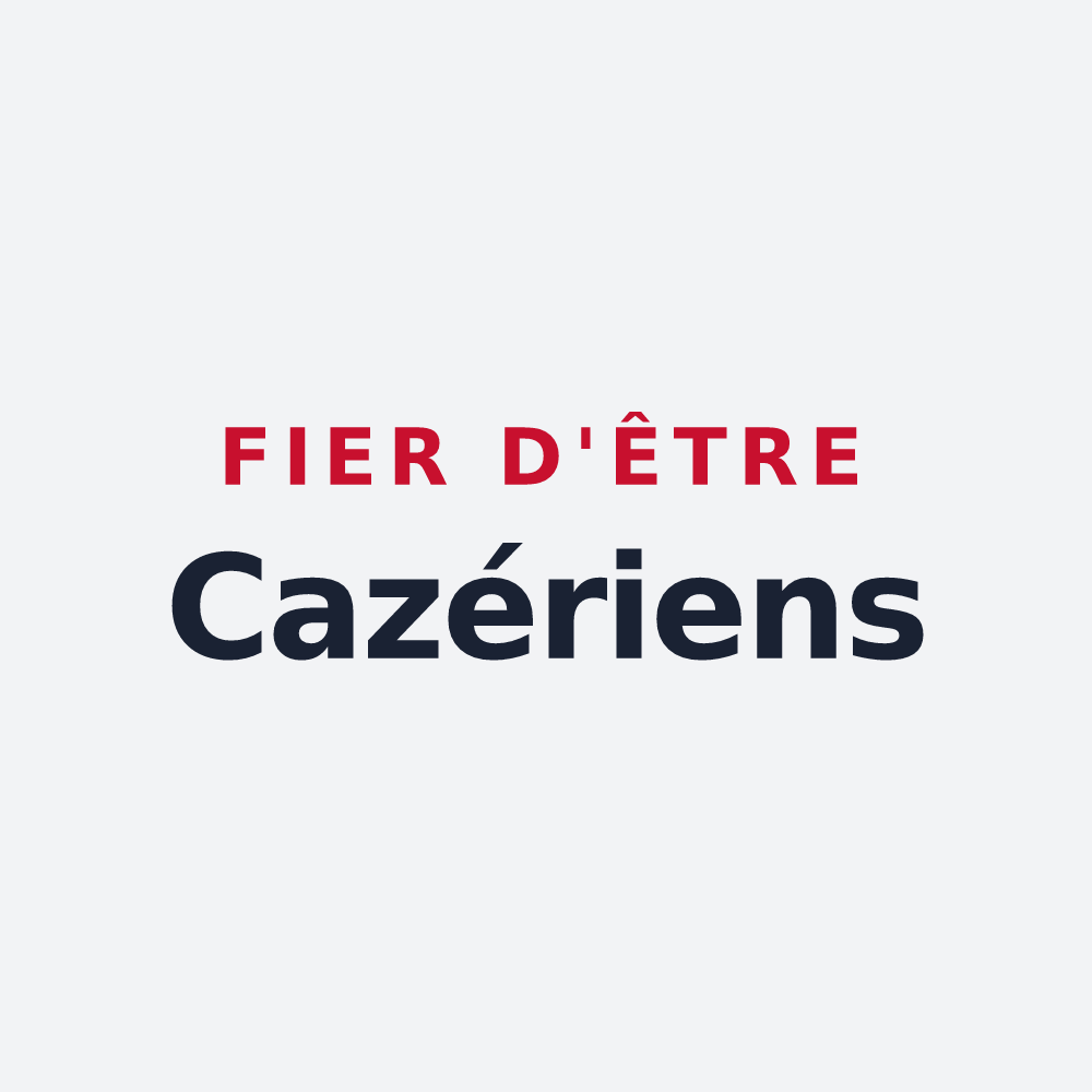 Poster « Fier d'être Cazériens » — design pour Cazères