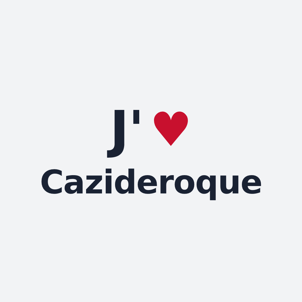 Poster personnalisé Cazideroque — design « J'aime Cazideroque » imprimé sur le poster