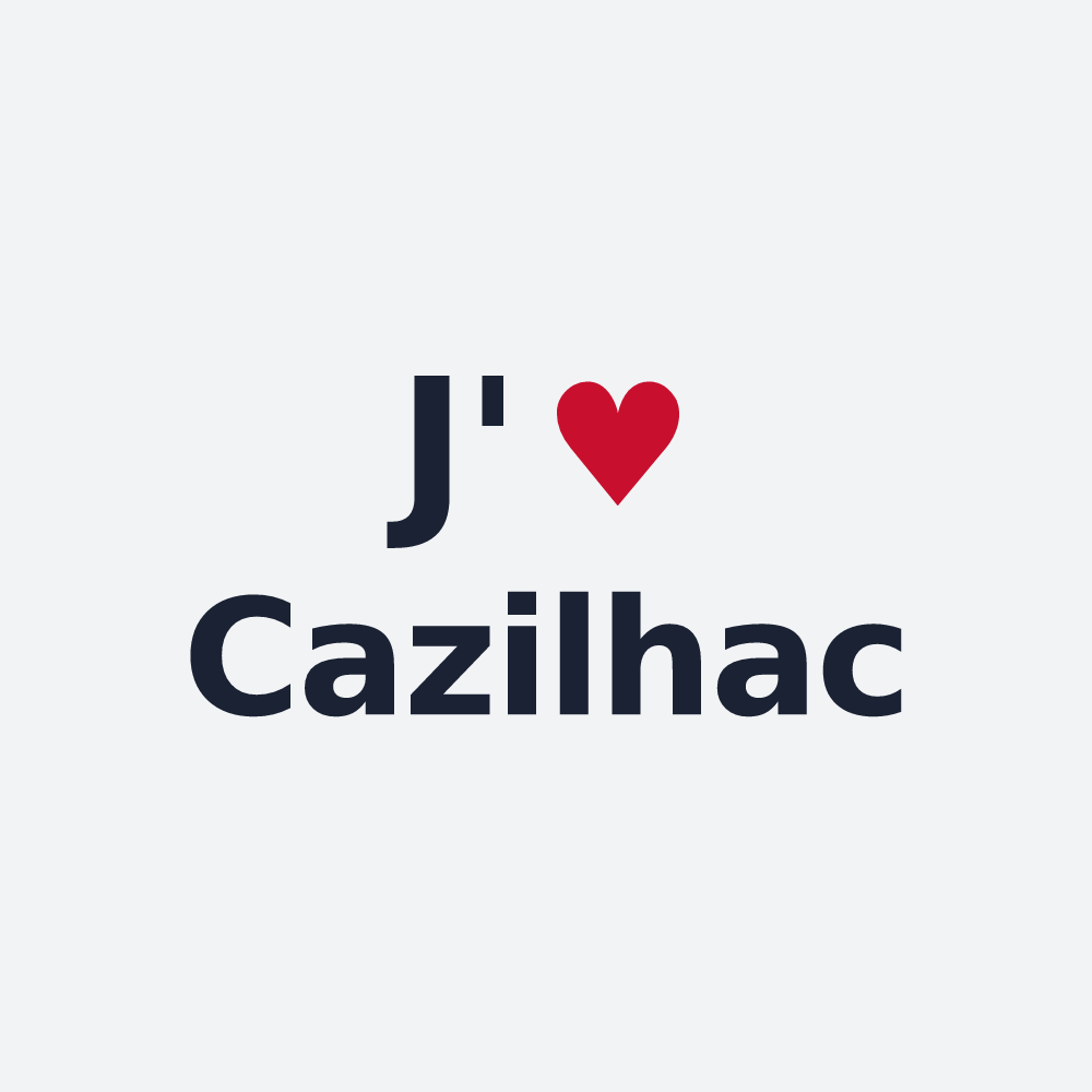 Poster personnalisé Cazilhac — design J'aime Cazilhac