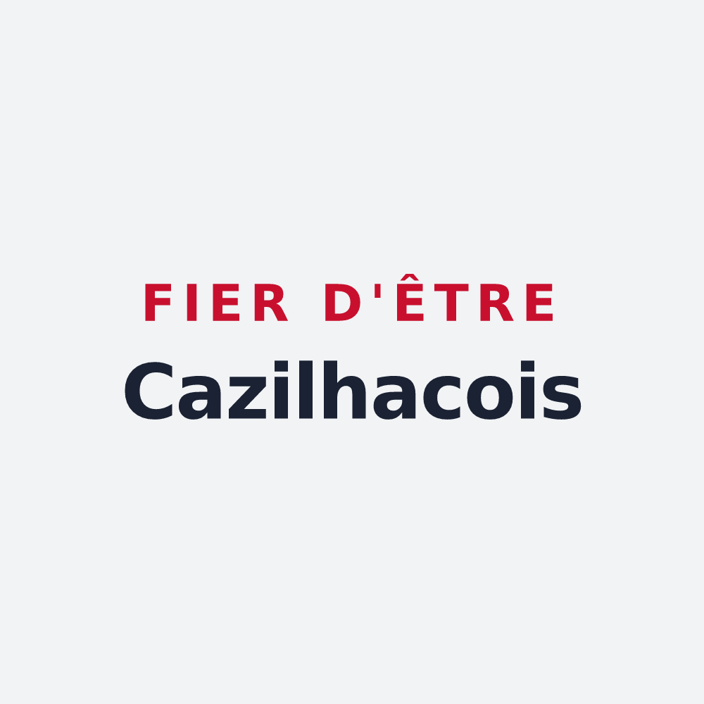 Poster « Fier d'être Cazilhacois » — design pour Cazilhac