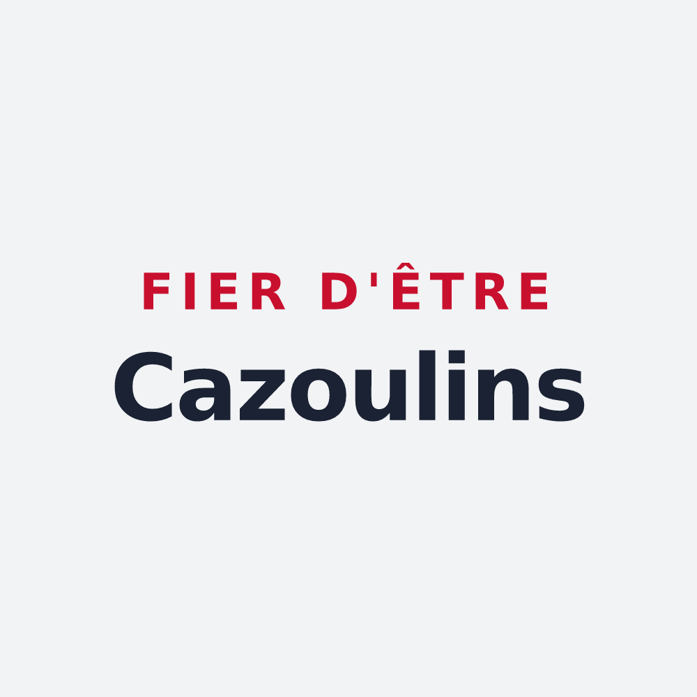Poster « Fier d'être Cazoulins » — design pour Cazouls-lès-Béziers