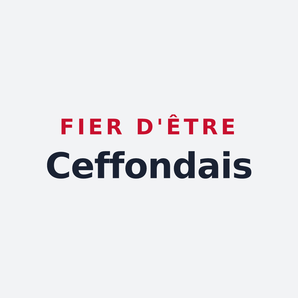 Poster « Fier d'être Ceffondais » — design pour Ceffonds