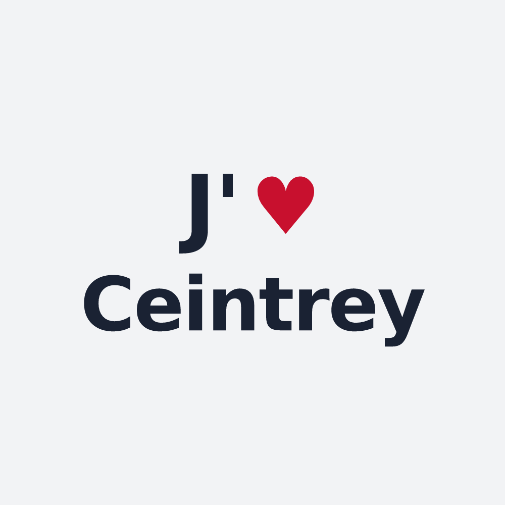 Poster personnalisé Ceintrey — design « J'aime Ceintrey » imprimé sur le poster