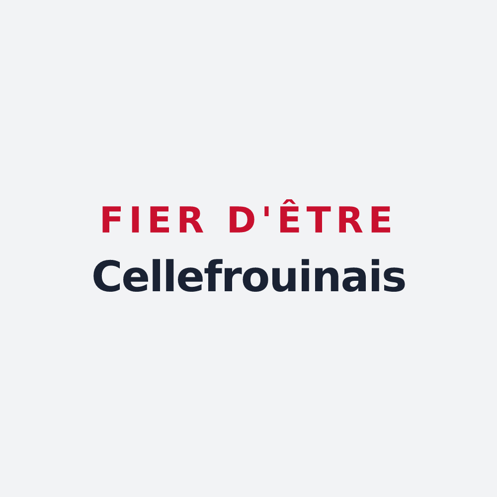 Poster « Fier d'être Cellefrouinais » — design pour Cellefrouin