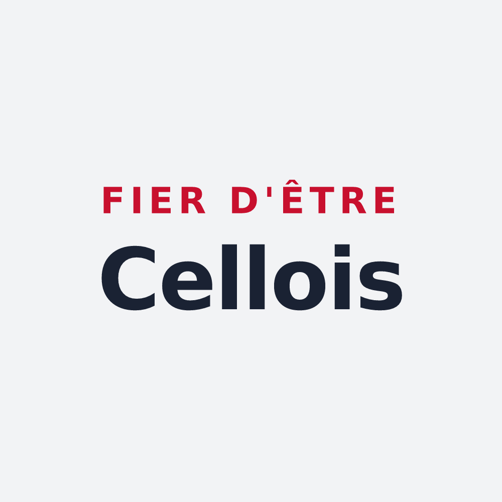 Poster « Fier d'être Cellois » — design pour Celles-sur-Ource