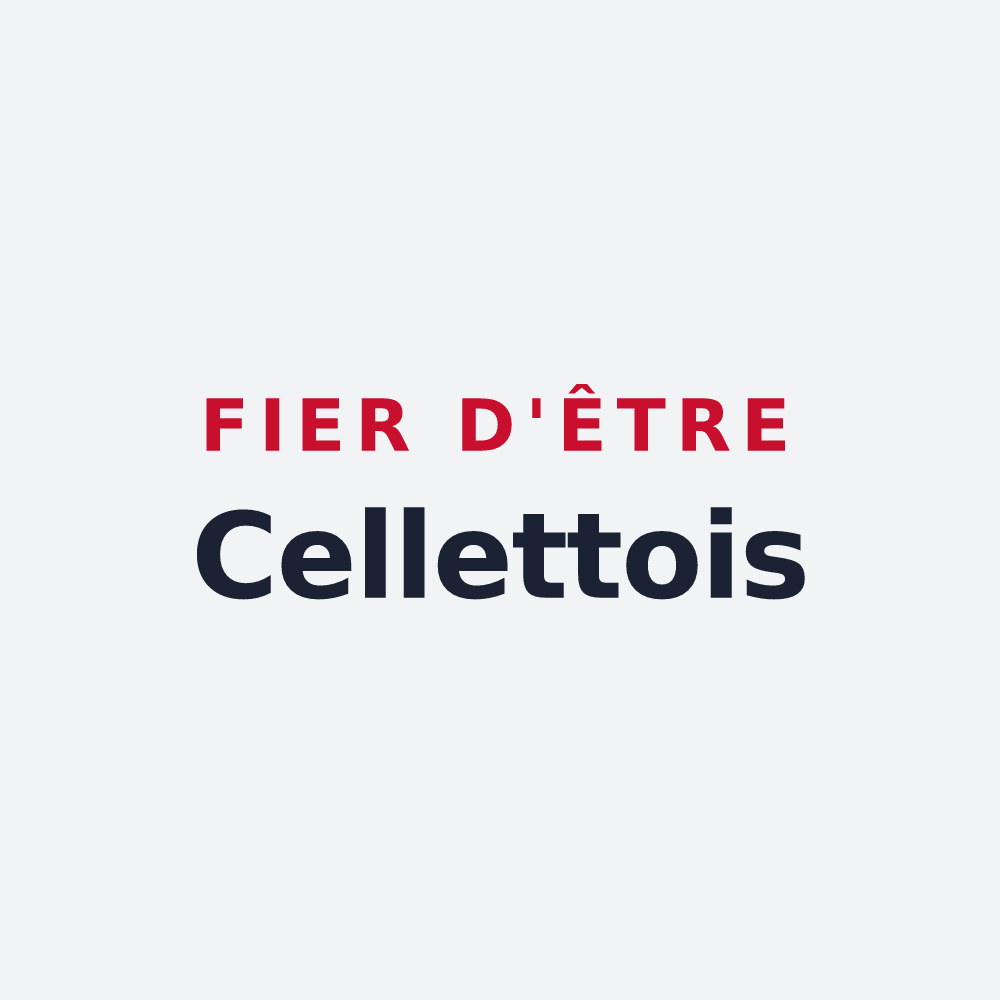 Poster « Fier d'être Cellettois » — design pour Cellettes