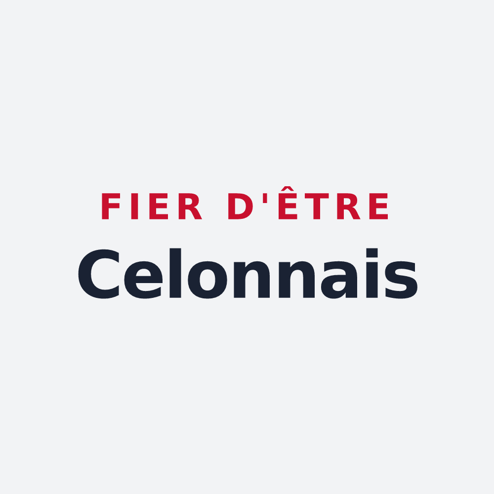 Poster « Fier d'être Celonnais » — design pour Celon