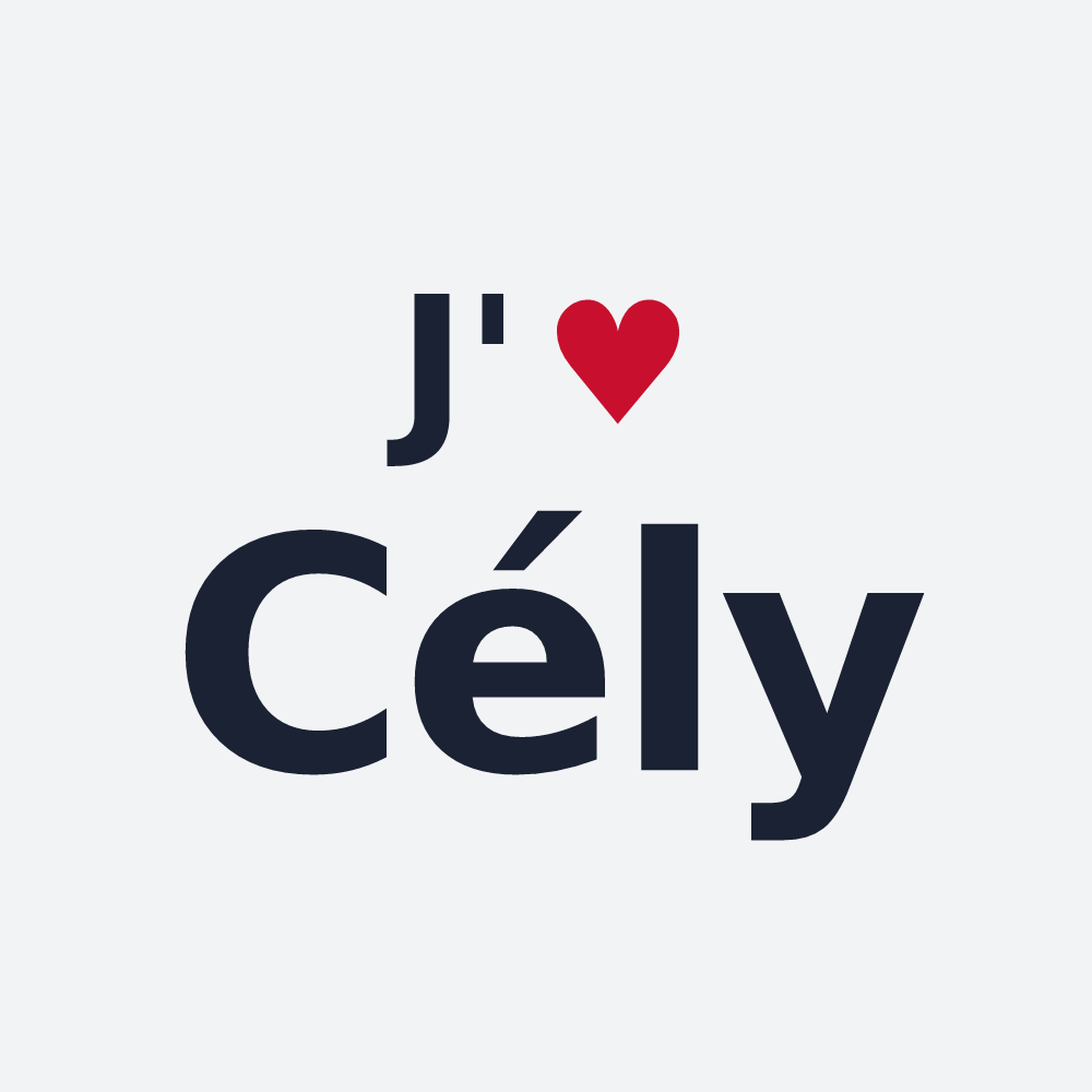 Poster personnalisé Cély — design J'aime Cély