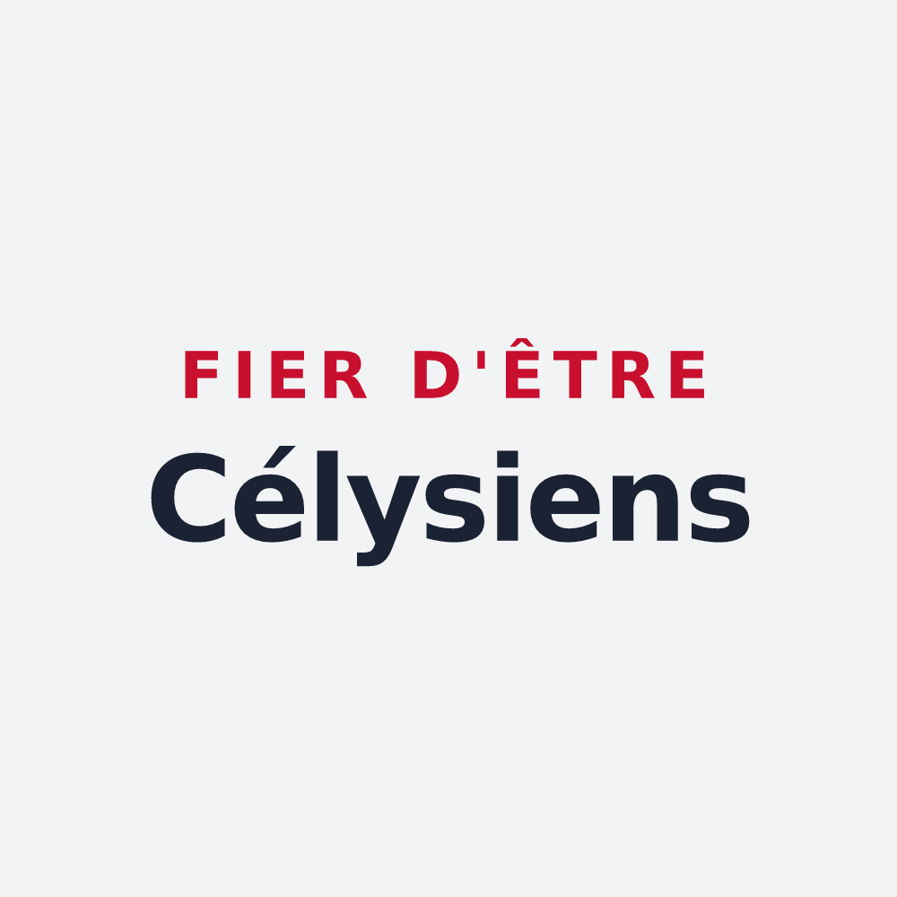 Poster « Fier d'être Célysiens » — design pour Cély