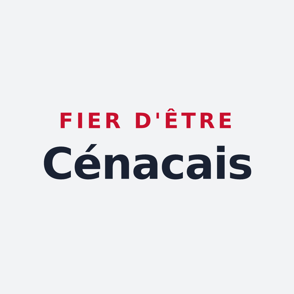 Poster « Fier d'être Cénacais » — design pour Cénac