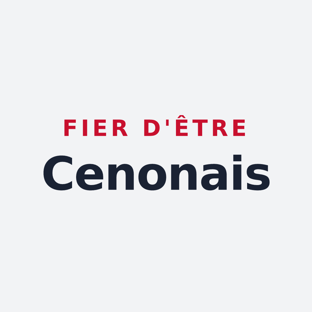 Poster « Fier d'être Cenonais » — design pour Cenon-sur-Vienne