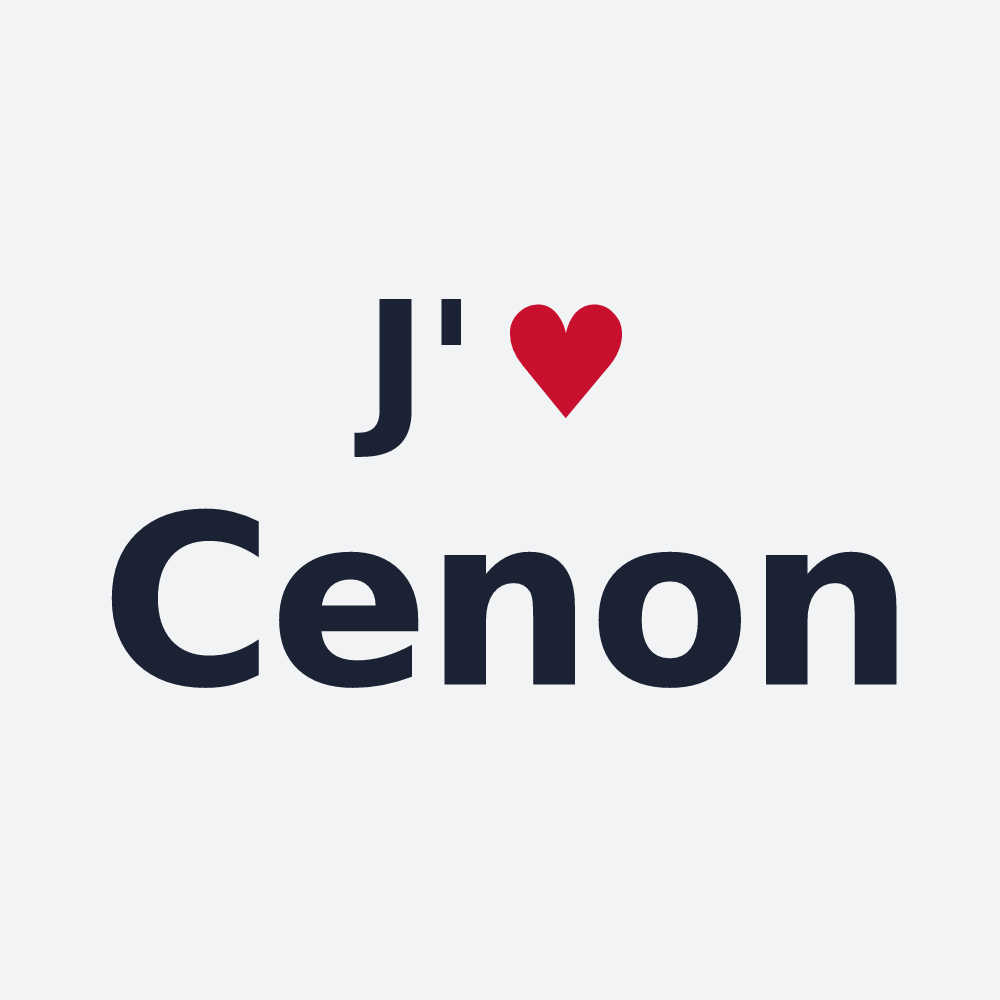 Poster personnalisé Cenon — design J'aime Cenon