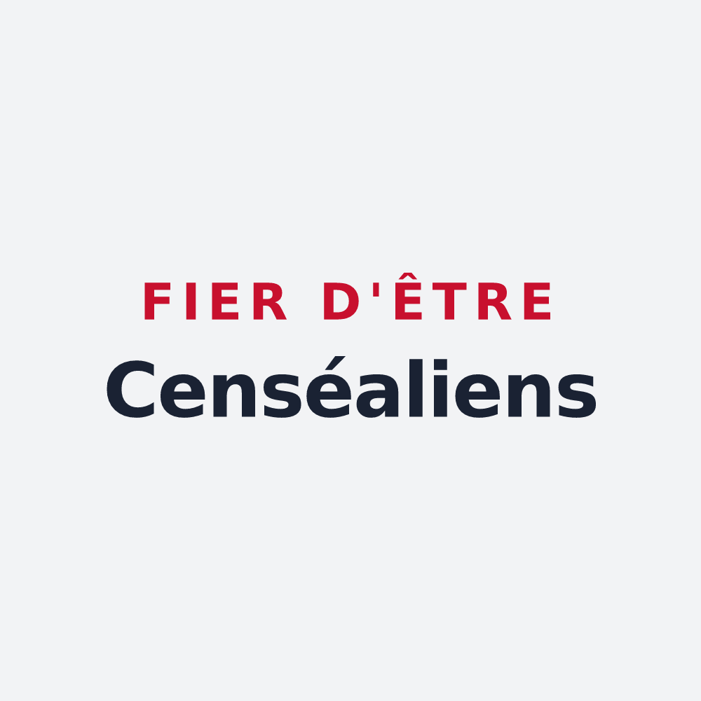 Poster « Fier d'être Censéaliens » — design pour Censeau