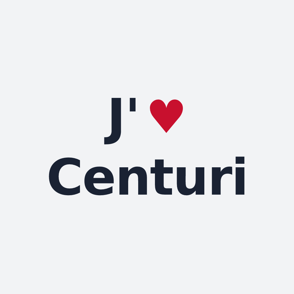 Poster personnalisé Centuri — design « J'aime Centuri » imprimé sur le poster