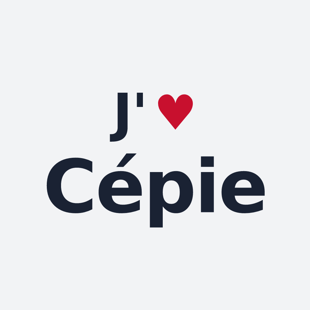 Poster personnalisé Cépie — design J'aime Cépie